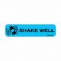 Communication Label (Paper, Permanent) Shake Well 1 9/16" x 3/8" Blue - 500 per Roll, 2 Rolls per Box