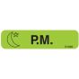 Communication Label (Paper, Permanent) P.M 1 9/16" x 3/8" Green - 500 per Roll, 2 Rolls per Box