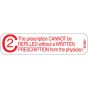 Communication Label (Paper, Permanent) Prescripton Can't 1 9/16" x 3/8" White - 500 per Roll, 2 Rolls per Box