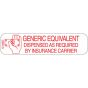 Communication Label (Paper, Permanent) Generic Equivalent 1 9/16" x 3/8" White - 500 per Roll, 2 Rolls per Box