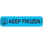 Communication Label (Paper, Permanent) Keep Frozen 1 9/16" x 3/8" Blue - 500 per Roll, 2 Rolls per Box