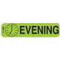 Communication Label (Paper, Permanent) Evening 1 9/16" x 3/8" Green - 500 per Roll, 2 Rolls per Box