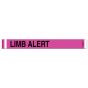 Short Stay® Alert Bands® Tyvek® "Limb Alert" Pre-printed, State Standardization, 1" x 10" Adult/Pediatric Day Glow Pink, 1000 per Box