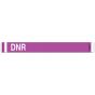 SHORT STAY® ALERT BANDS® TYVEK® "DNR" PRE-PRINTED, STATE STANDARDIZATION, ANTIMICROBIAL 1"X10 ADULT/PEDI PURPLE