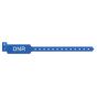 Sentry® Alert Bands® Poly "DNR" Pre-Printed, State Standardization 1" x 10-1/4" Adult/Pediatric Blue, 500 per Box