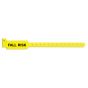 Sentry® Alert Bands® Poly "Fall Risk" Pre-Printed, State Standardization 1" x 10-1/4" Adult/Pediatric Yellow, 500 per Box