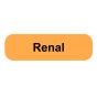 Label Paper Permanent Renal 1 1/4" x 3/8", Fl. Orange, 1000 per Roll