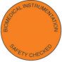 Label Paper Permanent Biomedical Instrument  Fl. Orange 1000 per Roll