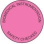 Label Paper Permanent Biomedical Instrument  Fl. Pink 1000 per Roll