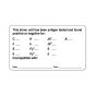 Lab Communication Label (Paper, Permanent) This Donor Unit  3"x1 3/4" White - 500 per Roll