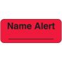 Label Paper Permanent Name Alert ___ 2 1/4" x 7/8", Fl. Red, 1000 per Roll