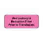 Lab Communication Label (Paper, Permanent) Use Leukocyte  2 1/4"x7/8" Fluorescent Pink - 1000 per Roll