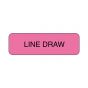 Lab Communication Label (Paper, Permanent) Line Draw 1 1/2" Core 1 1/4"x3/8" Fluorescent Pink - 1000 per Roll