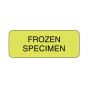 Lab Communication Label (Paper, Permanent) Frozen Specimen  2 1/4"x7/8" Fluorescent Yellow - 1000 per Roll