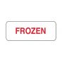 Lab Communication Label (Paper, Permanent) Frozen  2 1/4"x7/8" White - 1000 per Roll