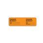 IV Label Wraparound Paper Permanent Change Monday  2 7/8"x7/8" Fl. Orange 1000 per Roll