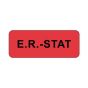 Lab Communication Label (Paper, Permanent) ER- Stat  2 1/4"x7/8" Fluorescent Red - 1000 per Roll