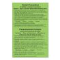 Label Paper Removable Contact Precautions 5 1/4" x 8", Fl. Green, 50 per Package