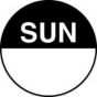 Label Paper Permanent SUN, Black, 1000 per Roll