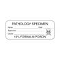 Lab Communication Label (Paper, Permanent) Pathology Specimen  3"x1 1/8" White - 1000 per Roll