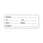 Hazard Label (Paper, Permanent) Reagent ___  2 1/4"x7/8" White - 1000 Labels per Roll