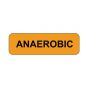 Lab Communication Label (Paper, Permanent) Anaerobic  1 1/4"x3/8" Fluorescent Orange - 1000 per Roll