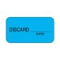 Lab Communication Label (Paper, Permanent) Discard Data  1 5/8"x7/8" Blue - 1000 per Roll