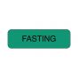 Lab Communication Label (Paper, Permanent) Fasting  1 1/4"x3/8" Green - 1000 per Roll