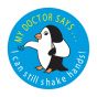 Label Pediatric Award Sticker Paper Permanent My Doctor Says. Blue, 250 per Roll