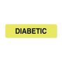 LABEL PAPER PERMANENT DIABETIC 2" X 1/2" FL. YELLOW 1000 PER ROLL