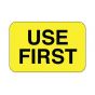 Lab Communication Label (Paper, Permanent) Use First  1 5/8"x7/8" Yellow - 1000 per Roll