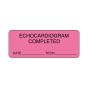 Lab Communication Label (Paper, Permanent) Echocardiogram Comp  2 1/4"x7/8" Fluorescent Pink - 1000 per Roll