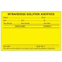 Label Paper Permanent Intravenous Solution, 3" Core 4" x 2 5/8", Fl. Yellow, 500 per Roll