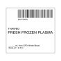 ISBT 128 Label (Synthetic, Permanent) "Thawed Fresh Frozen'' 2"x2" White - 500 per Roll