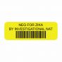 NEG FOR ZIKA LABEL, YELLOW