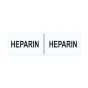 IV Label Wraparound Paper Permanent Heparin | Heparin  2-7/8"x7/8" White 1000 per Roll