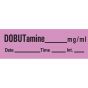 Anesthesia Tape with Date, Time & Initial (Removable) Dobutamine mg/ml 1/2" x 500" - 333 Imprints - Violet - 500 Inches per Roll