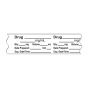 Anesthesia Tape, with Expiration Date, Time & Initial (Removable), "Drug mg/ml" 3/4" x 500" White - 333 Imprints - 500 Inches per Roll