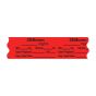 Anesthesia Tape, with Expiration Date, Time & Initial (Removable), "Zemuron mg/ml" 3/4" x 500", Fluorescent Red - 333 Imprints - 500 Inches per Roll