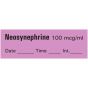 Anesthesia Tape with Date, Time, and Initial Removable Neosynephrine 100 mcg/ml 1 Core 1/2" x 500" Imprints Violet 333 500 Inches per Roll