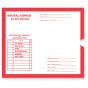 Category Insert Jacket Open End Digital Copies Red 28# Kraft 14-1/4"x17-1/2" - 250 per Case