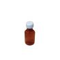 Bottle with Child-Resistant Cap Plastic 2 oz Amber 200 per Box