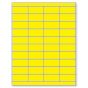 Label Laser Piggyback Paper Permanent 4 2"x7/8" Yellow 40 per Sheet, 250 Sheets per Box