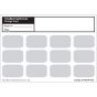 Label Patient Charge Card Paper 7" x 5", White, 250 per Box