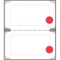 Label for Keystone and Healthcoder Printers Direct Thermal Synthetic Permanent 1" 5/8" Core 1 11/16"x1 White 1500 per Roll, 6 Rolls per Box