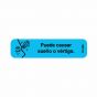 Communication Label (Paper, Permanent) Mantengalo En La 1 9/16" x 3/8" Light Blue - 500 per Roll, 2 Rolls per Box