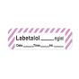 Anesthesia Label with Date, Time & Initial (Paper, Permanent) Labetalol mg/ml 1 1/2" x 1/2" White with Violet - 600 per Roll