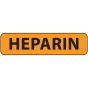 Label Paper Removable Heparin, 1" Core, 1 1/4" x 5/16", Fl. Orange, 760 per Roll