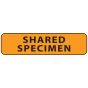 Label Paper Removable Shared Specimen, 1" Core, 1 1/4" x 5/16", Fl. Orange, 760 per Roll