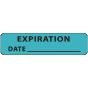 Label Paper Removable Expiration Date, 1" Core, 1 1/4" x 5/16", Blue, 760 per Roll